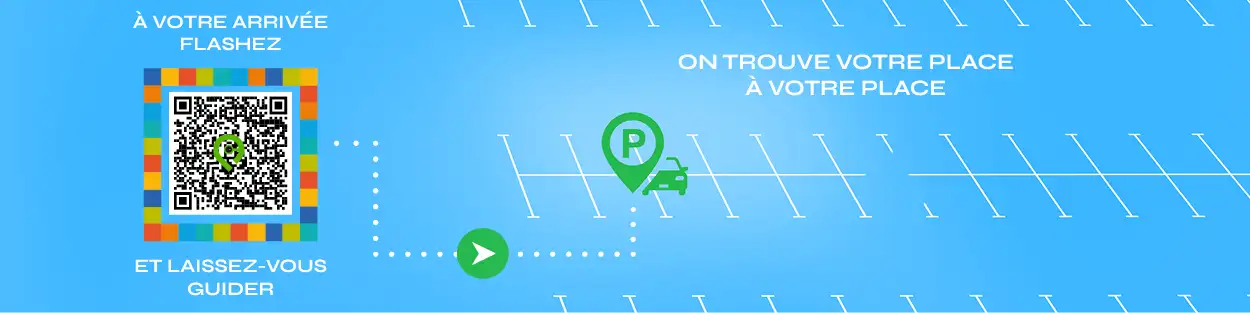 Trouver sa place de parking sur le parking Super Eco