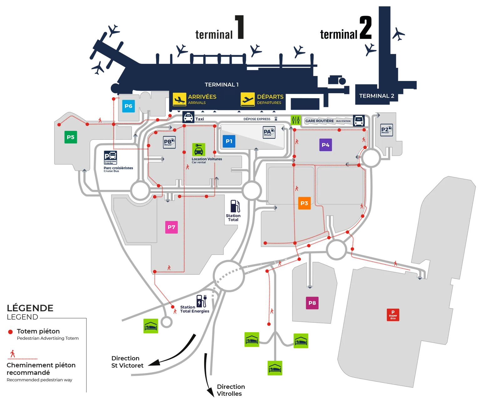 Parkings - aéroport Marseille