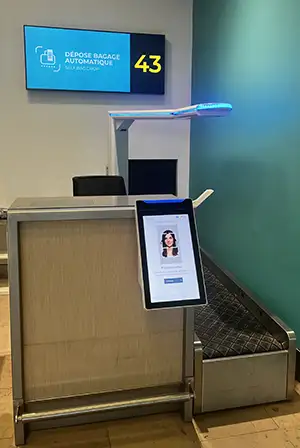 Plan bornes libre service